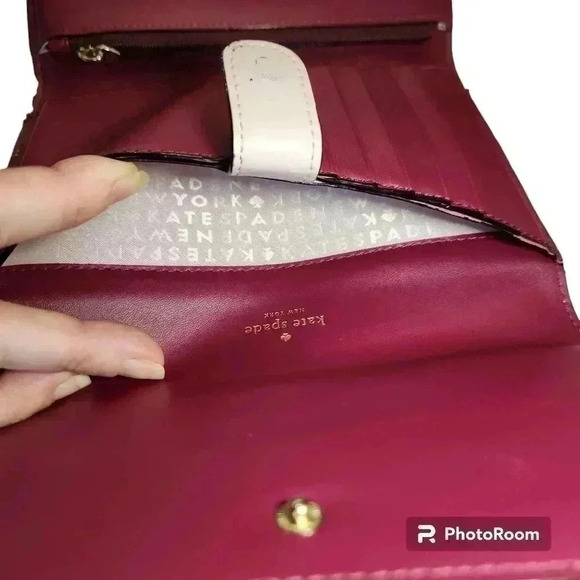 Kate Spade Winni Wright Place Crossbody Wallet Clutch Plum Dawn WLRU3192 - Picture 10 of 14